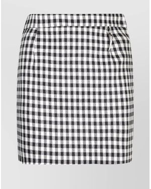 Roberto Cavalli Fitted Skirt - White