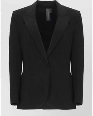 Norma Kamali Single-Breasted Blazer - Black