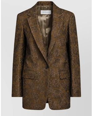 Dries Van Noten Fitted Jacket - Brown