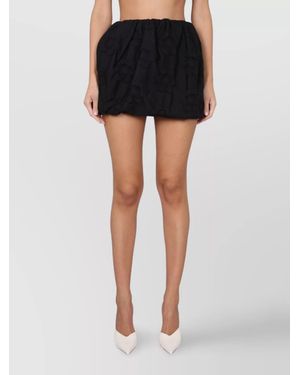 Max Mara Floral-Print Fitted Skirt - Black