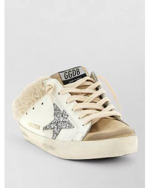 Golden Goose Leather Low-Top Trainers - Natural
