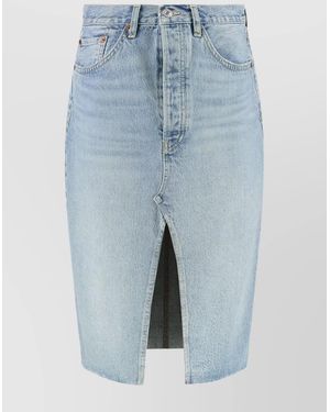 RE/DONE Denim Skirt - Blue