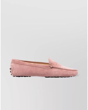 Tod's Leather Loafers - Pink