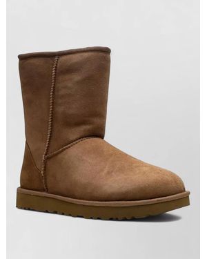 UGG Shearling Classic Short Boots - Brown