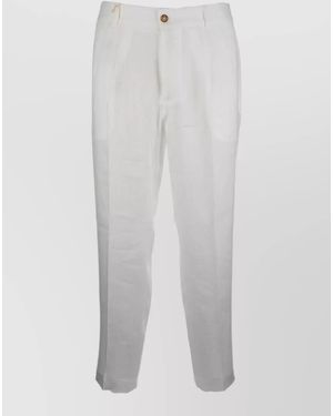 Tintoria Mattei 954 Shorts Back Pockets Detail Design - White