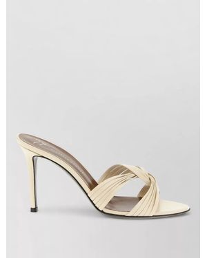 Giuseppe Zanotti Clandestino Sandals Knotted Strap Open Toe - Natural
