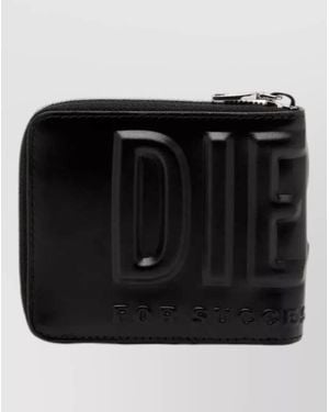 DIESEL Holi-D Bi Fold Coin S 3D Leather Wallet in Blue for Men | Lyst