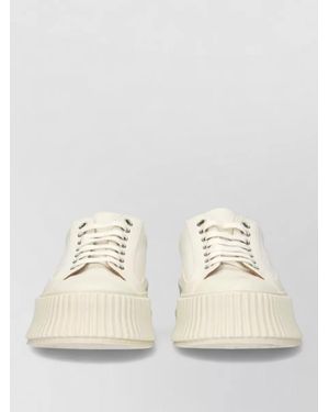 Jil Sander Fabric Low-Top Sneakers - Natural