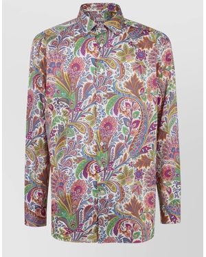 Etro Long Sleeves Shirt Paisley Pattern Design - Multicolor