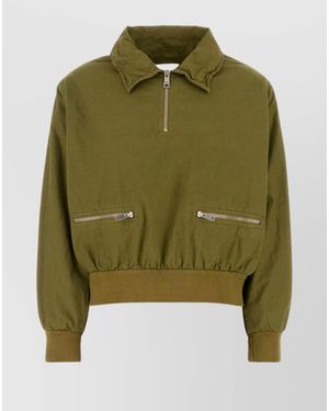 Prada Cotton Bomber Jacket - Green