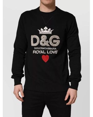 Dolce & Gabbana Embellished Sweatshirt - Black