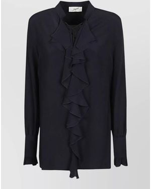 The Seafarer Ruched Shirt - Blue