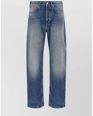 Magliano Denim Relaxed-Fit Straight-Leg Trousers - Blue