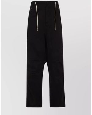 DARKPARK Cotton Wide-Leg Pants - Black