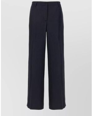 P.A.R.O.S.H. Raisa Tailored Trousers Belt Loops Pockets - Blue