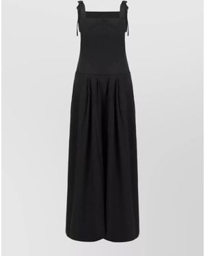 Weekend by Maxmara Cotton Poplin Maxi Dress - Black