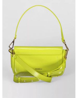 Coccinelle Leather Clutch Bag - Yellow
