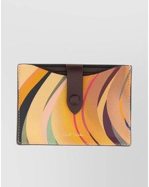 Paul Smith Swirl Textured Card Holder - Orange