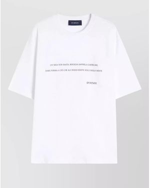 Sportmax Cotton Printed Regular-Fit Short-Sleeve T-Shirt - White