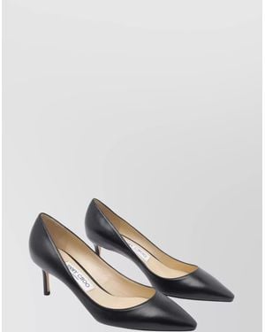 Jimmy Choo Pointed Toe Stiletto Heel Pumps - White