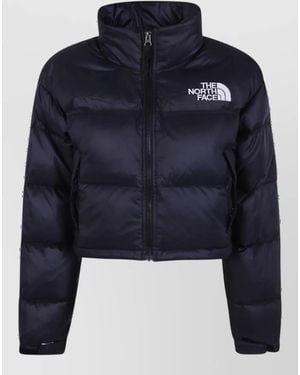 The North Face Nylon Short Puffer Jacket - Blue