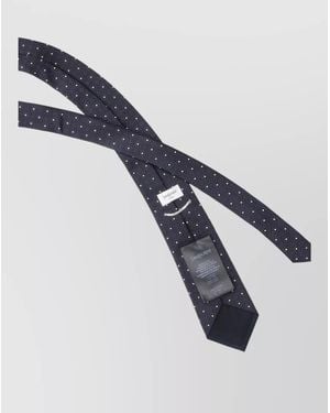 Saint Laurent Polka Dot Necktie Adjustable Length Formal - Blue