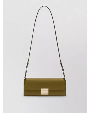 Ami Paris Leather Clutch Bag - White