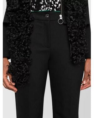 Via Masini 80 Flared-Leg Suit Pants - Black