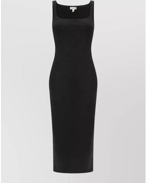 Alaïa Sleeveless Bodycon Dress Comfortable Fit - Black