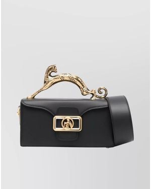 Lanvin Pencil Cat Nano Leather Clutch Bag - Blue