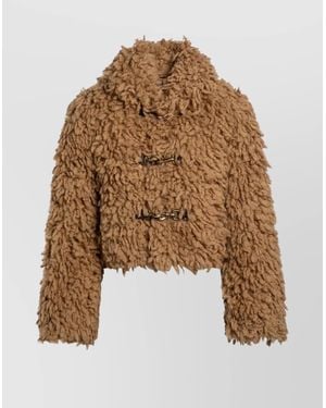 Burberry Short Wool Blend Jacket - Brown