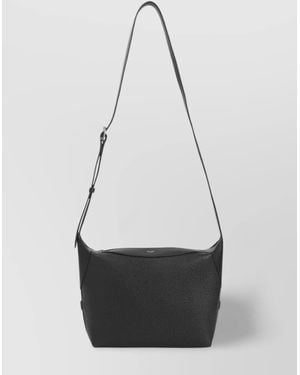 Celine Textured Surface Crossbody Bag - White
