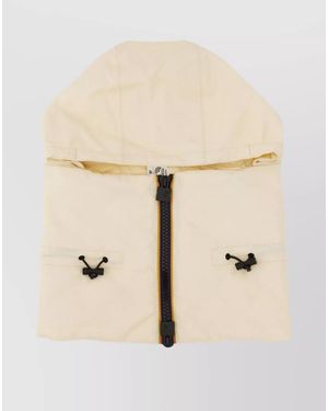 K-Way Recycled Polyamide Hooded Neck Warmer - Natural