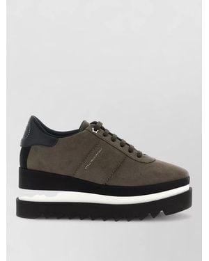 Stella McCartney Platform Lace-Up Shoes - Gray
