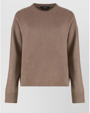 Max Mara Cashmere Wool Ribbed Boxy Sweater - Brown