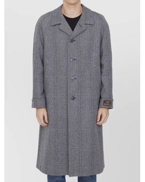 Gucci Houndstooth Coat - Grey