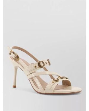 Pinko Leather Sandals - Natural
