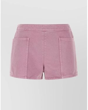 Max Mara Cotton Short Shorts - Pink