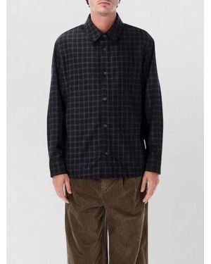 A.P.C. Checked Wool Overshirt - Blue