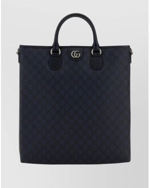 Gucci Ophidia Shopping Bag Monogram Pattern - Blue