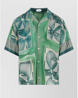 Versace Silk Shirt - Green