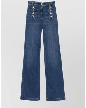 パンツ ELISABETTA FRANCHI Woman Pants Blue PA084 E84 パンツ ELISABETTA FRANCHI Woman Pants Blue PA084 E84