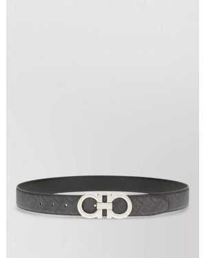Ferragamo Leather Belt - Gray