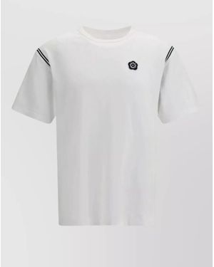 KENZO Cotton Embroidered Short-Sleeve T-Shirt - White