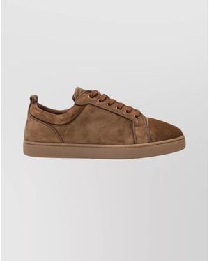 Christian Louboutin Leather Low-Top Trainers - Brown