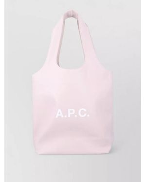 A.P.C. Ninon Small Recycled Leather Tote Bag - Pink