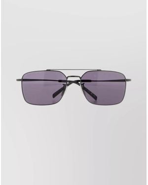 Gucci Rectangular Metal Sunglasses With Adjustable Nose Pads - Multicolor