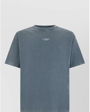 Drole de Monsieur Cotton Short-Sleeve T-Shirt - Blue