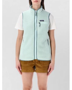 Patagonia Retro Pile Fleece Hip Length Jacket - Blue