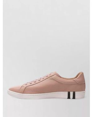 Bally Leather Lace-Up Sneakers - Pink